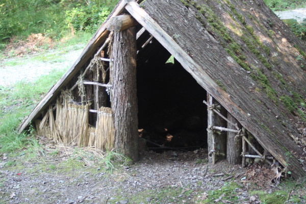 Pit house front view